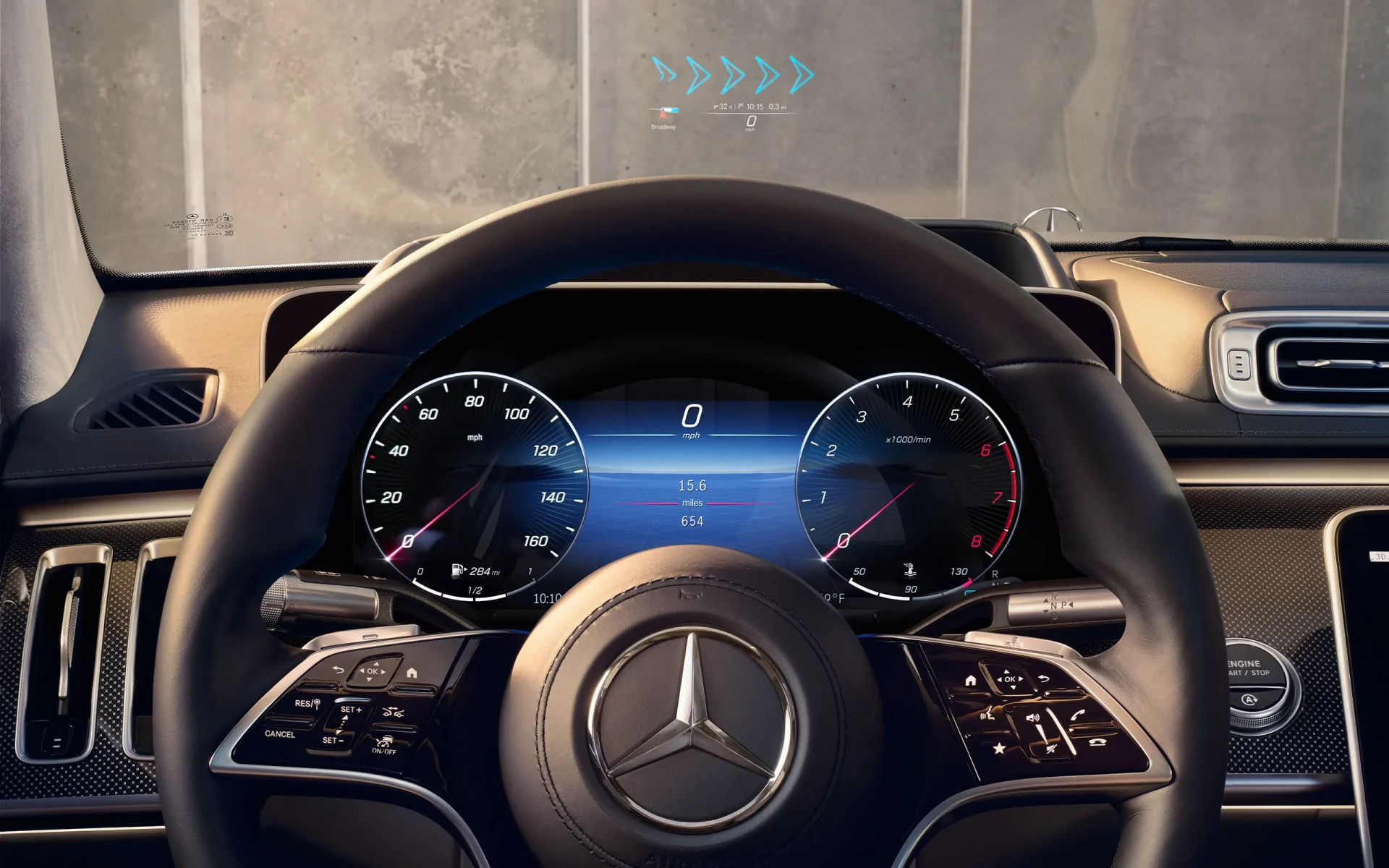 Mercedes 500 steering wheel dash