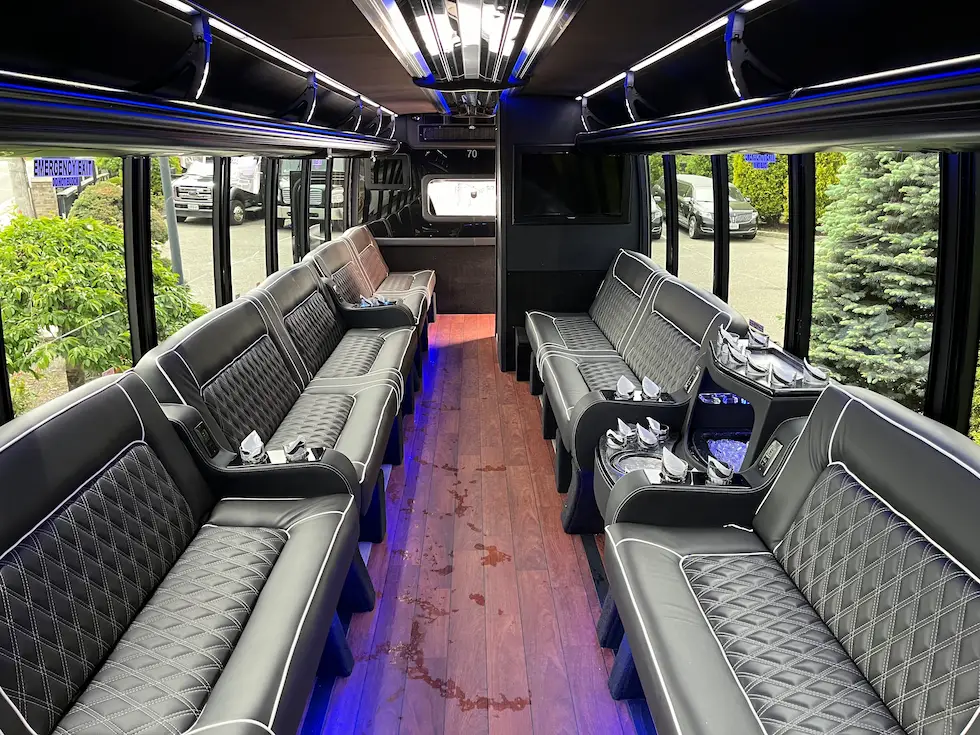 30 passenger back to front view