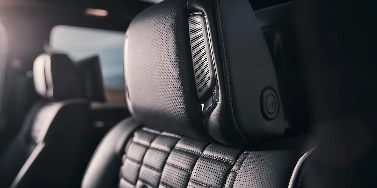 Cadillac escalade seat with speakers