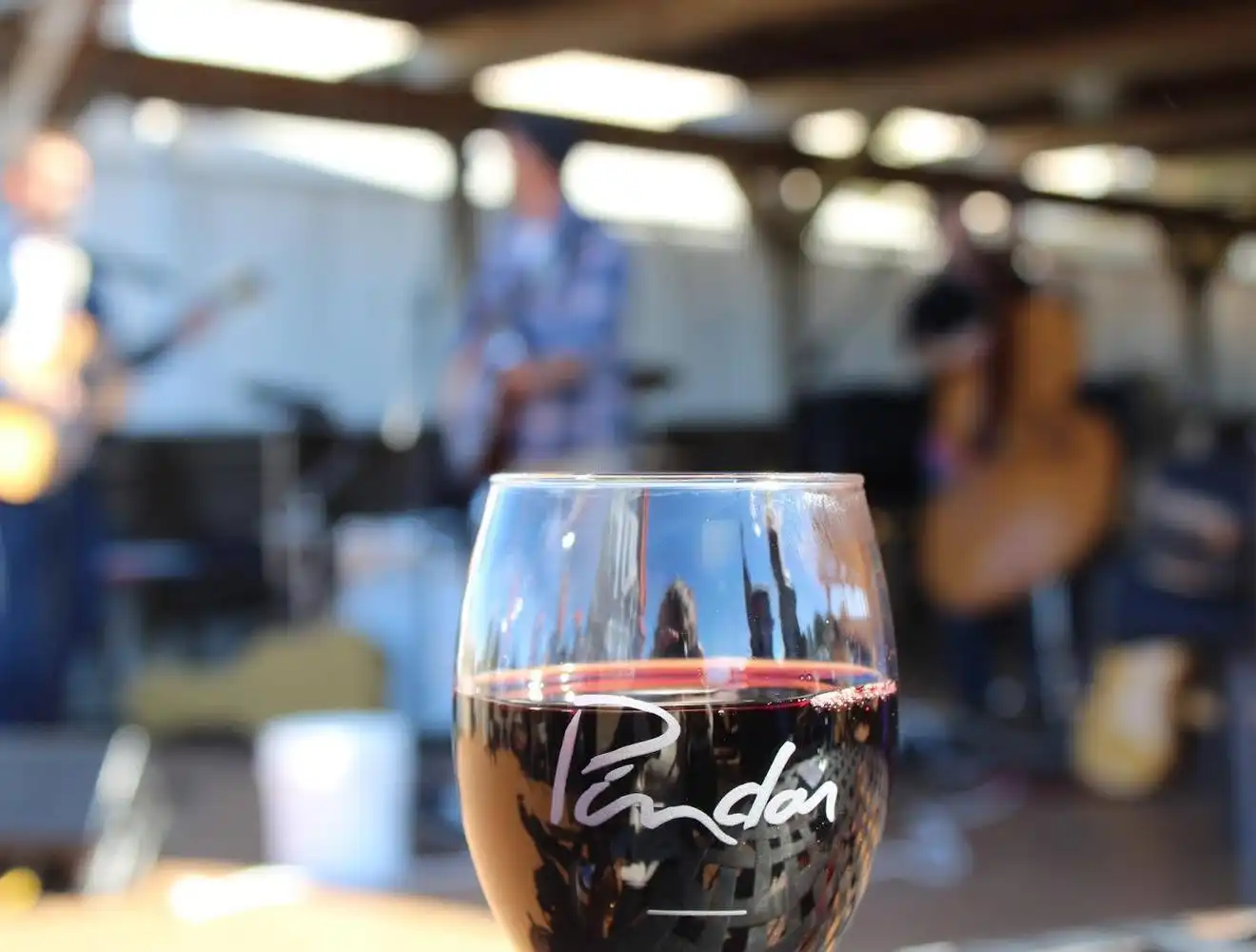 Pindar Vineyards wine in a Pindar glass