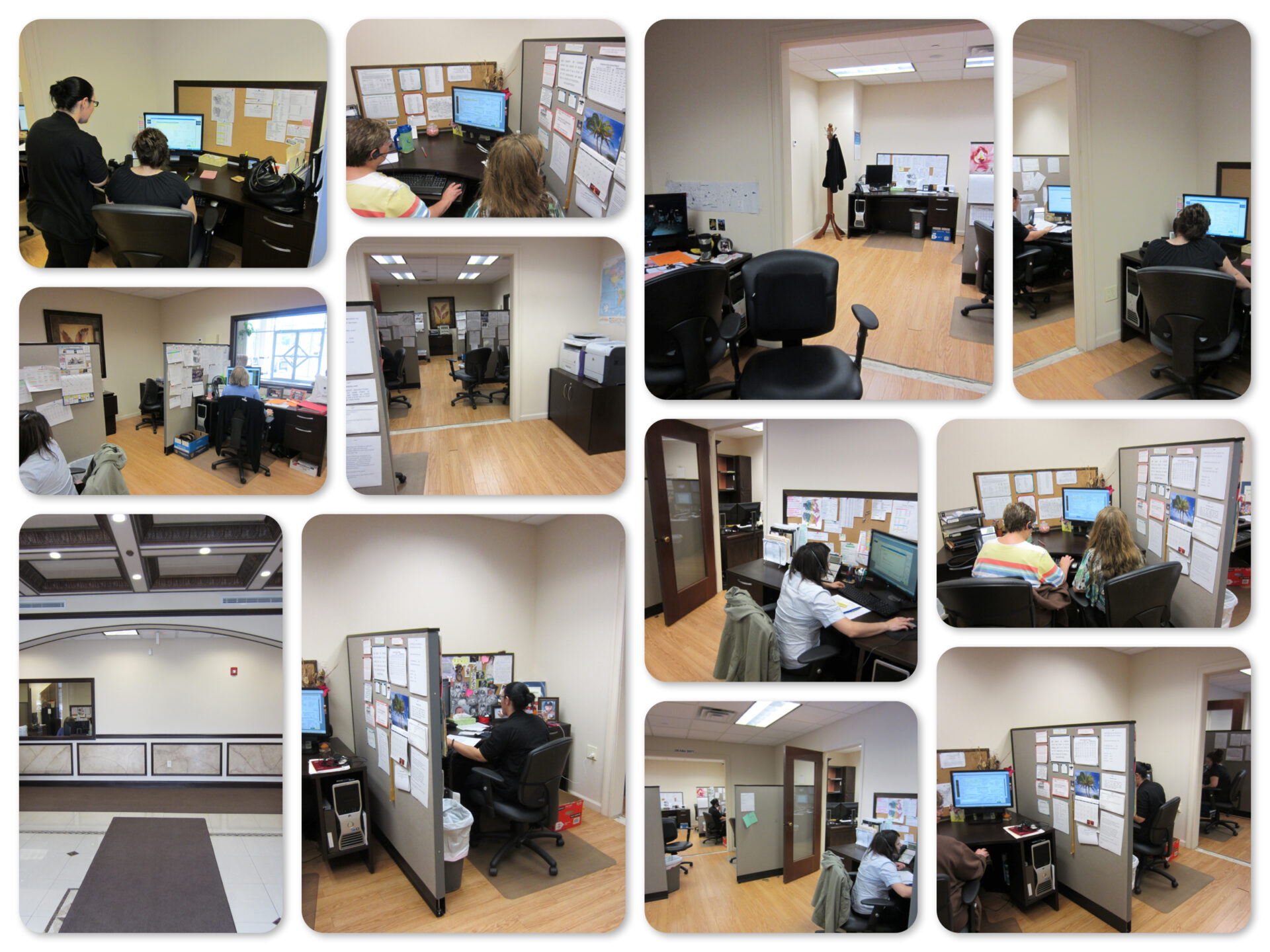 reservations dept collage of pictures