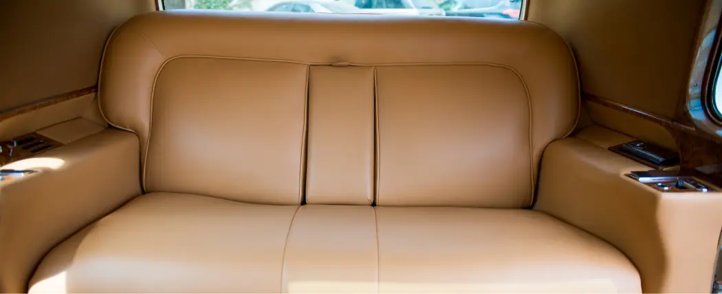 1962 vintage rolls royce backseat