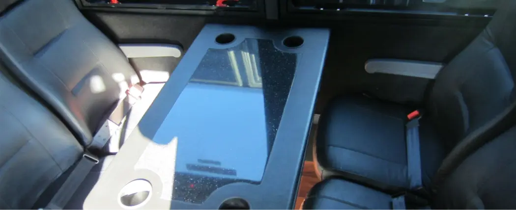 31 passenger shuttle bus table
