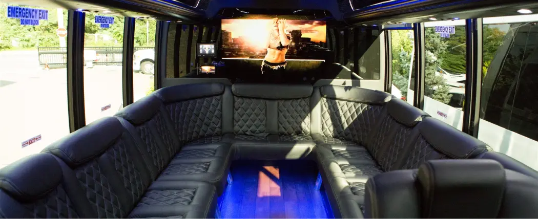 33 passenger bus interior