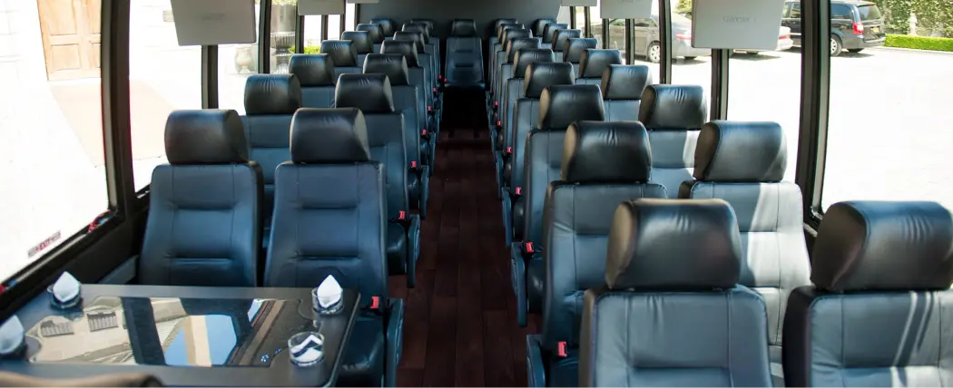 37 passenger shuttle bus full interior