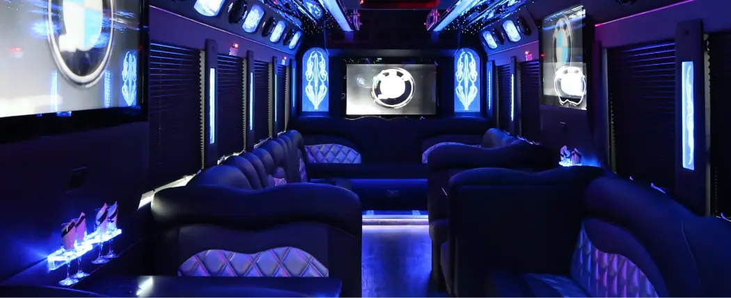 38 passenger party bus seats