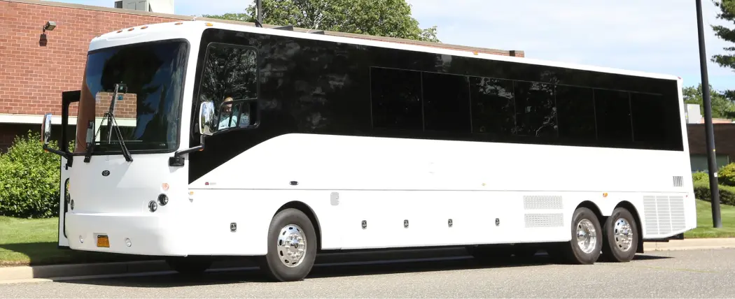 44 passenger party bus full view