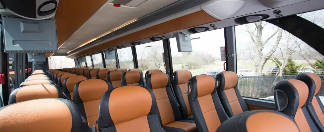 56 passenger setra coach interior