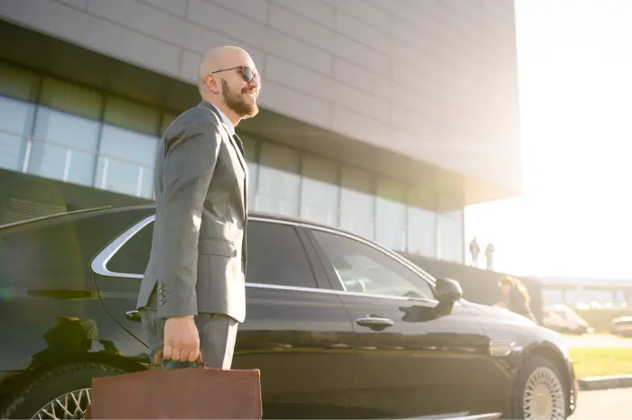 businessman with suitcase