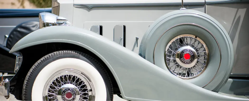 side tire of 1933 presidential packard