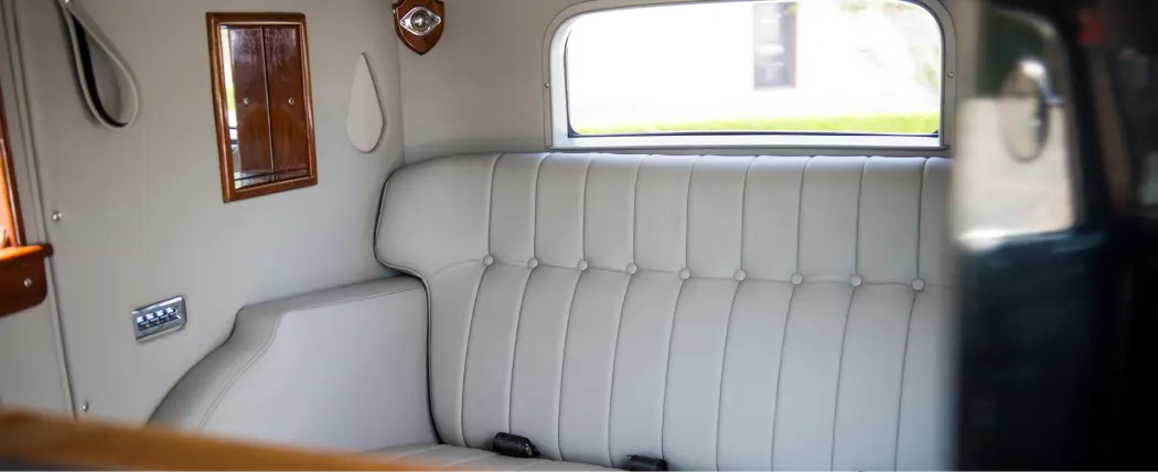 backseat of 1933 presidential packard