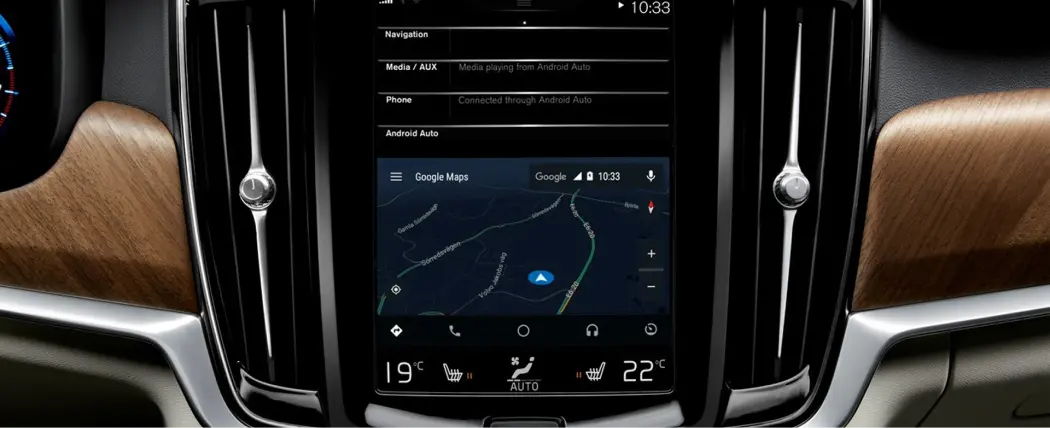 dashboard of volvo s90